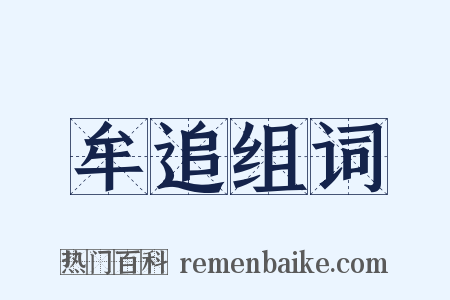 牟追组词是什么意思的图片